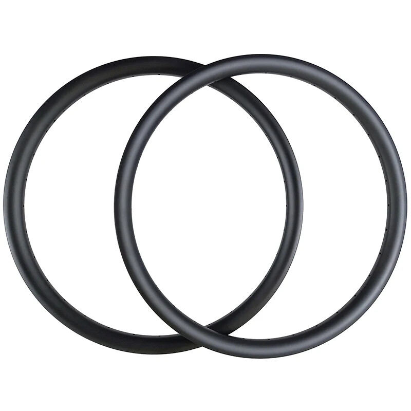 2 Pc 29er XC Mountain Gravel Trail Bike Asymmetric Carbon Rims Tubeless 38x28mm