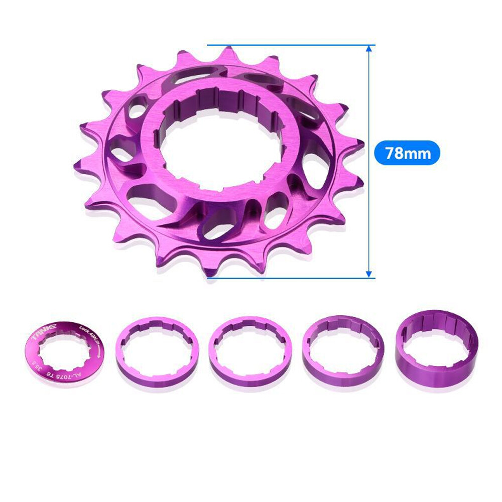 18T Cassette Cog Sprocket Bike Clutch Gear Drive Sprocket 7075 aluminum alloyOb