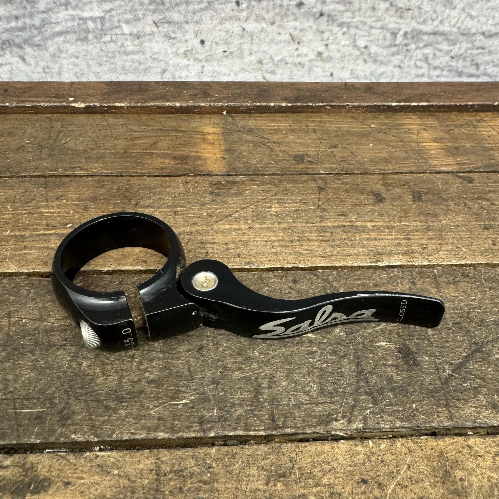 Salsa Quick Release Seatpost Clamp 35.0mm Black Alloy MTB Road Bike 45g