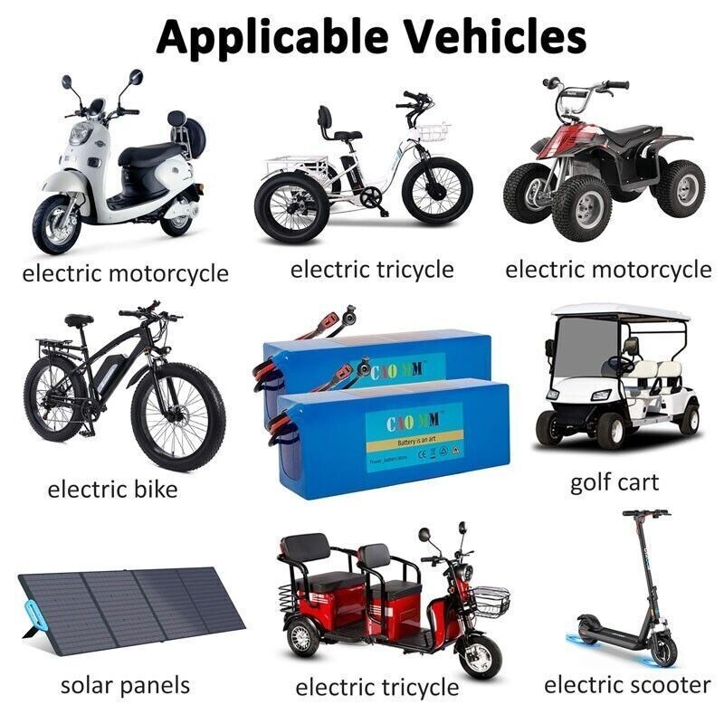 36V 16Ah Ebike Battery 30A BMS For 100-1200W Electric Bicycle Bike Scooter Motor