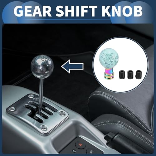 Car Shift Knob, 9cm Universal for Automatic and Manual Gear – Light Blue