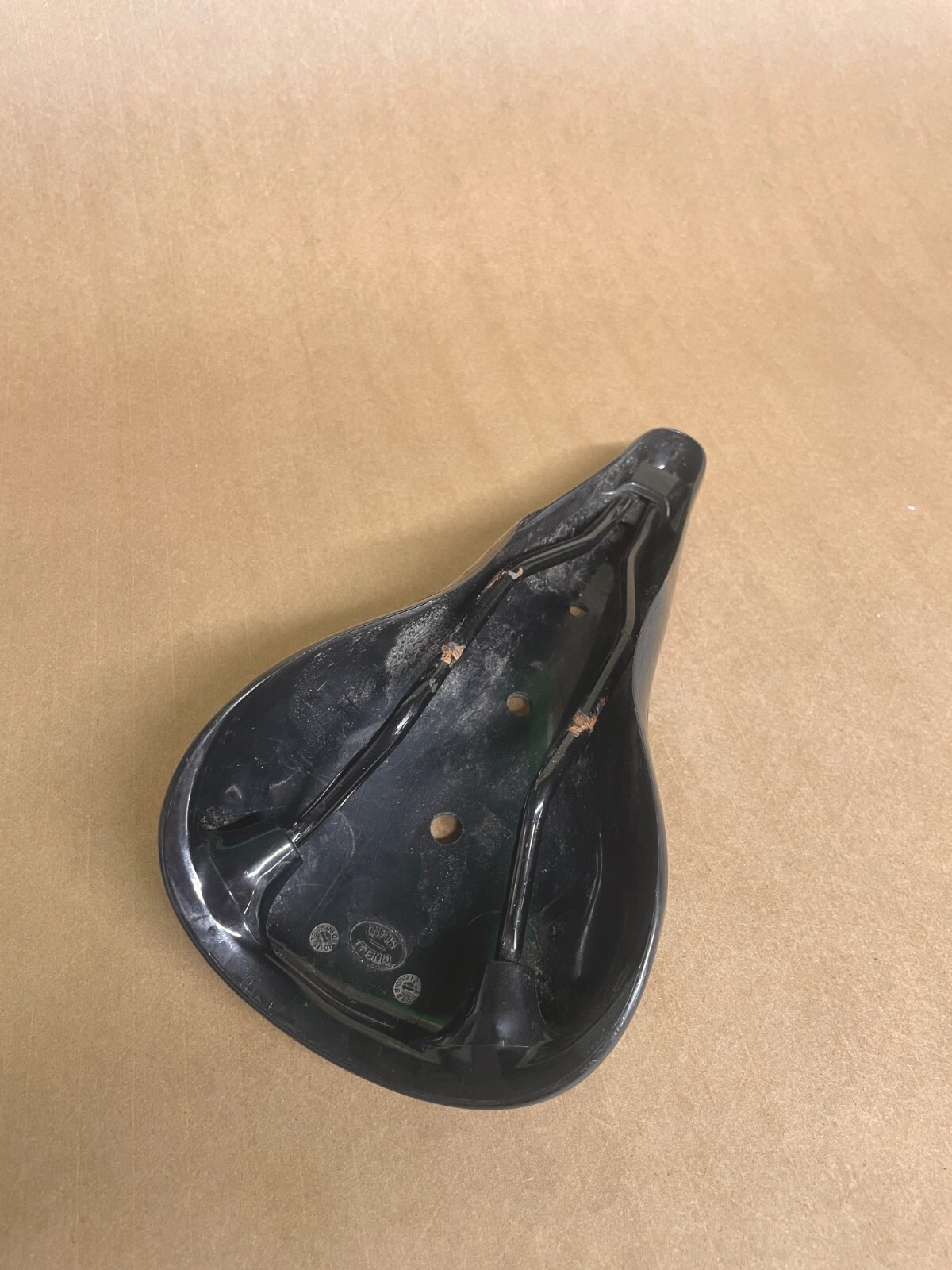 Black Cinelli Unicanitor plastic technopolymer saddle 130mm x 275mm