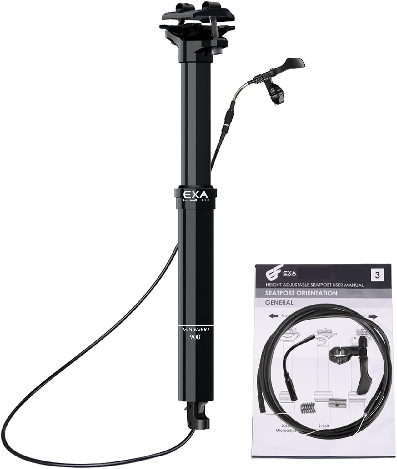 EXA Form 900i 30.9mm Dropper Post with Remote Lever and Cable Kit MTB/…