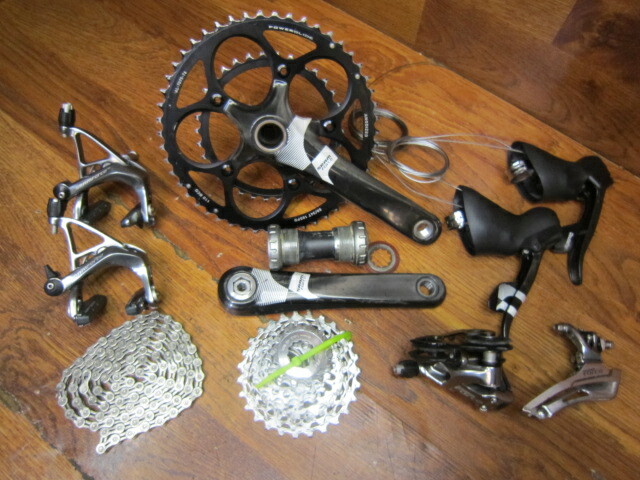 SRAM FORCE 172.5L 50/34T GXP 2 x 10 SPEED DOUBLE CARBON GROUP BUILD KIT GRUPPO