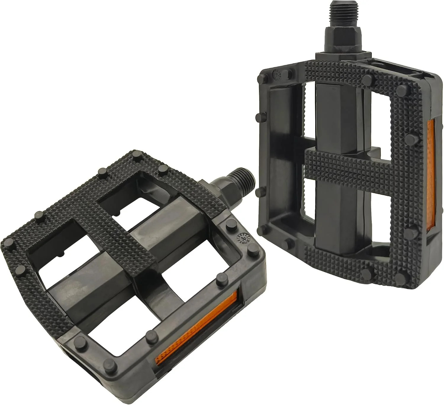 Bike Pedals, 9/16″ Non-Slip Bike Pedals with Reflectors, Bicycle Pedals for Road