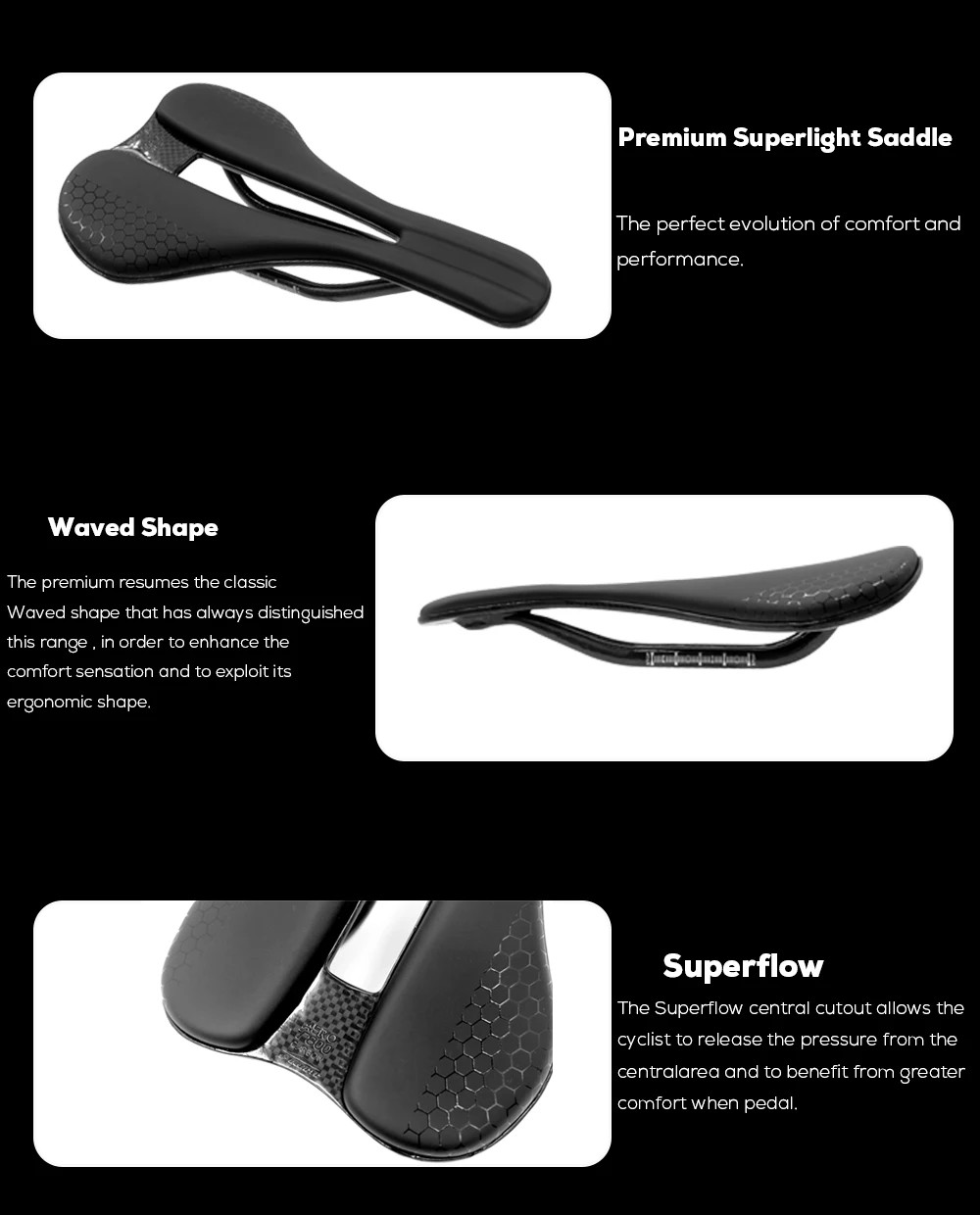 Full Carbon Fiber Leather Saddle 245*140mm MTB Road Race Bicycle Seat Cushion