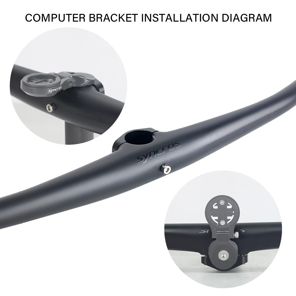 AM FR XC MTB Mountain Bike Carbon Integrated Handlebar UD Matt 25×720-800mm