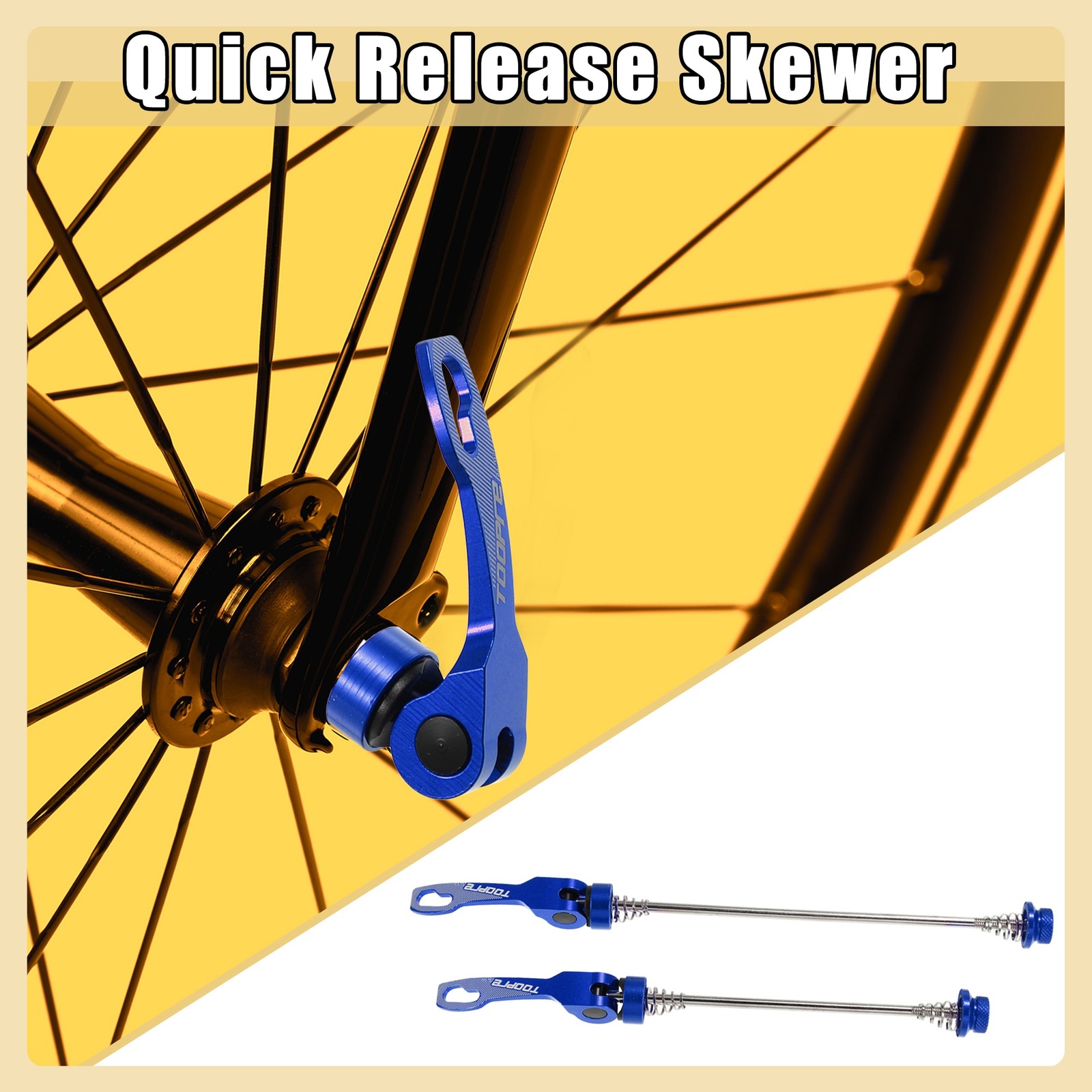 Aluminum Alloy, Steel Quick Release Skewer Universal Item of 2