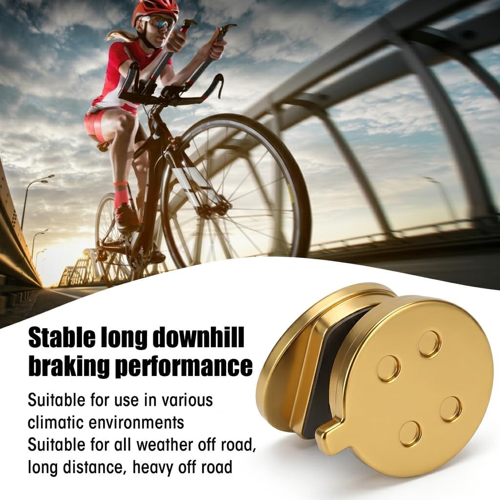 4 Premium Disc Brake Pads – 4 Pairs Full Metal Brake Pads for Electric Scooters,