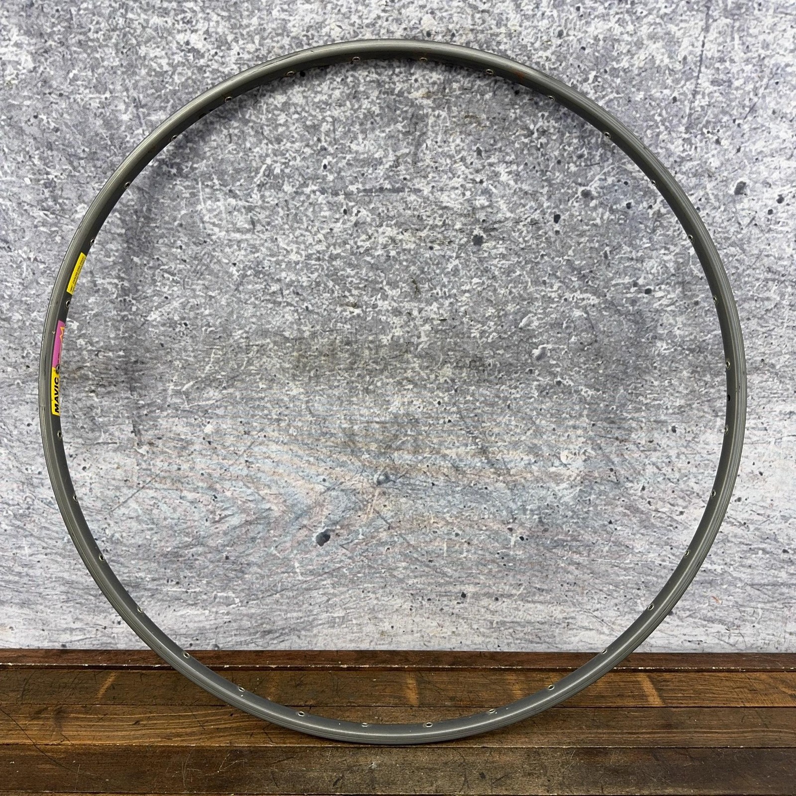 Vintage Mavic GL 330 700c TUBULAR Rim 32H Gray Presta Glue Sew Road Bike France