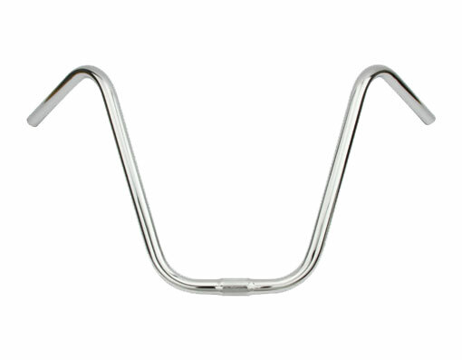GENUINE VINTAGE LOWRIDER STEEL V APE 13″ RISE HANDLEBAR 25.4MM IN CHROME.