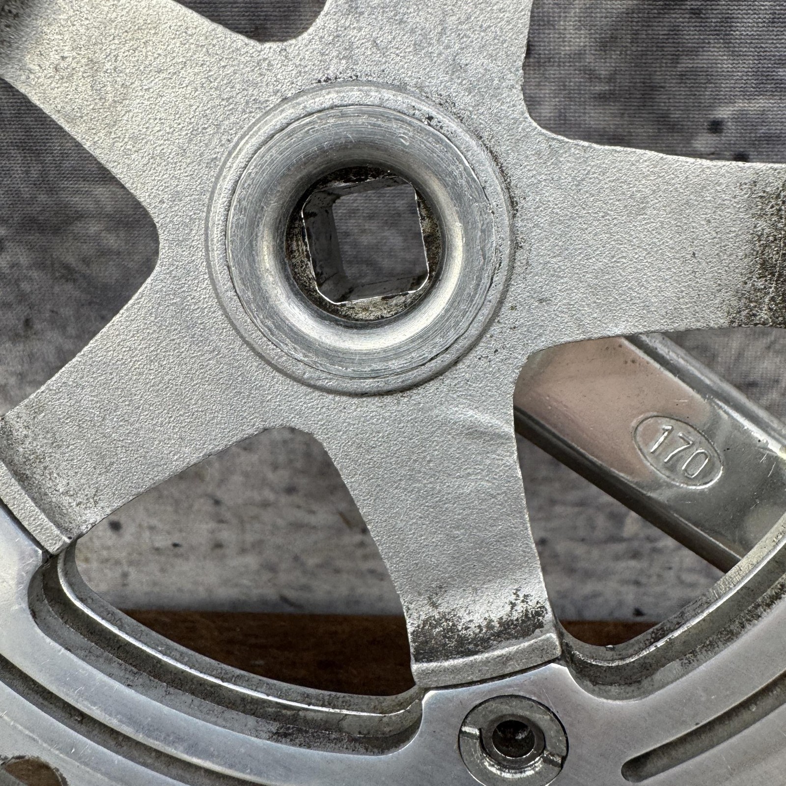 Vintage SR Apex Crankset 118 BCD Double 52T 170mm Square Taper Crank 1981 Japan