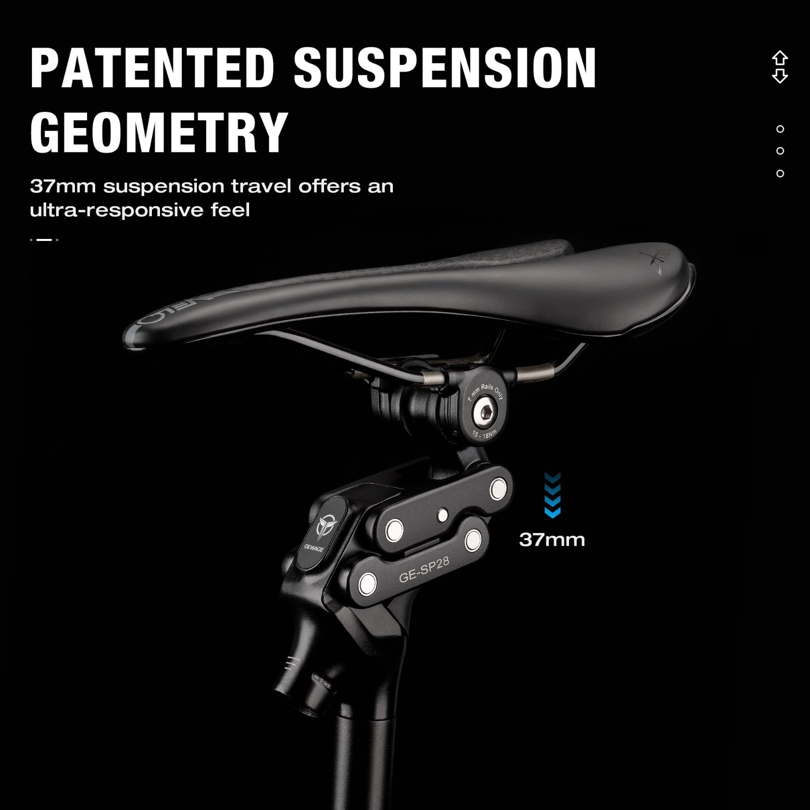 Adjustable Bike Suspension Seatpost 27.2/30.9/31.6mm Shock Absorber for Mountain
