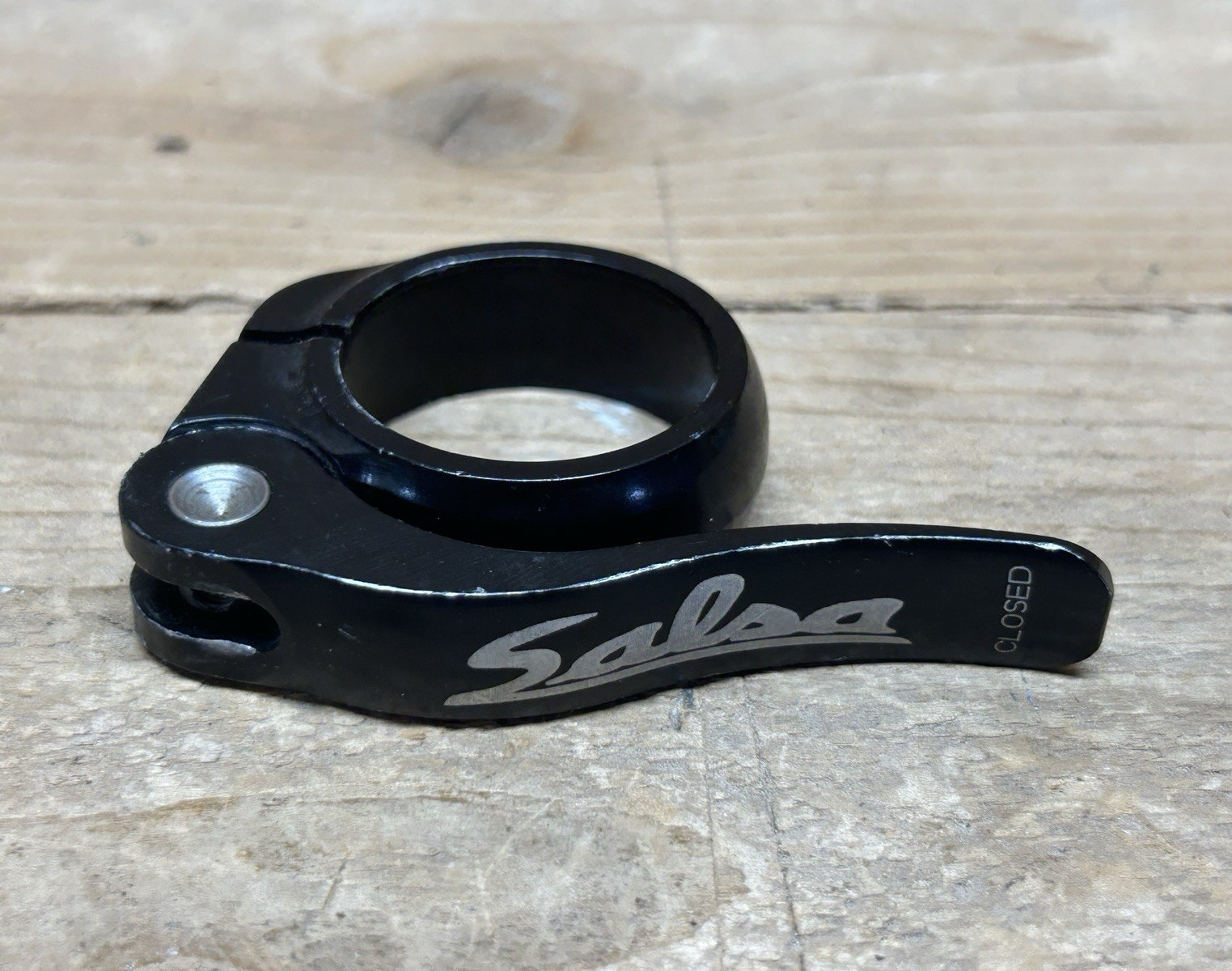 Salsa Quick Release Seatpost Collar 35.0mm Black Alloy QR Clamp MTB Gravel Bike