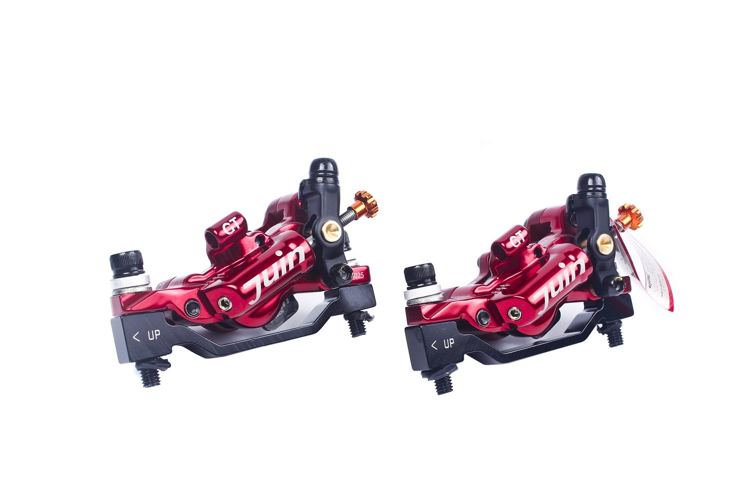Juin Tech GT-P Mountain eBike Cycle Bike 4-Piston Disc Brake Caliper Set Blue