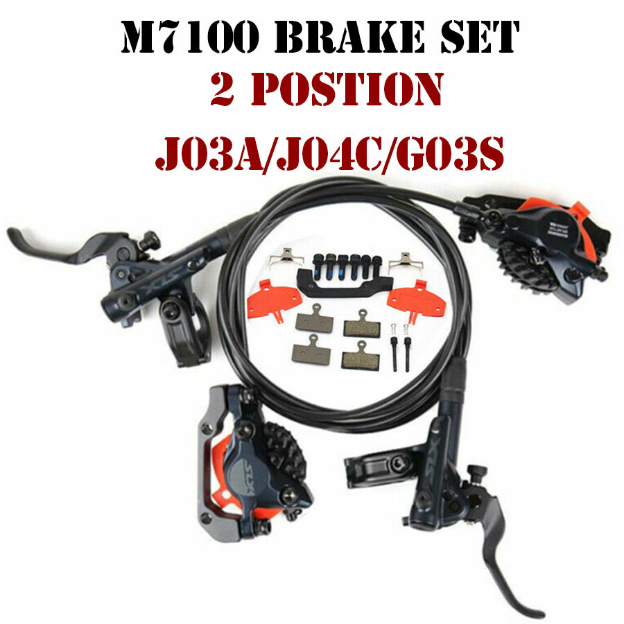 Shimano Deore XT M8100 M8120 SLX M7100 M7120 Hydraulic Disc Brake Set Front Rear