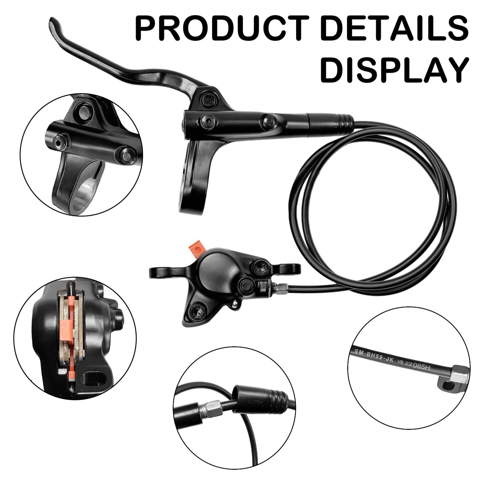 MT200 Hydraulic Brakes Set Left Front 800/850mm Right Rear 1450/1550mm 2 Pist…