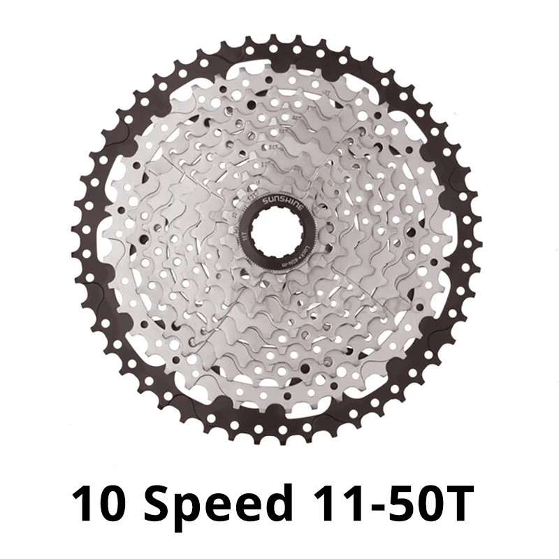 SUNSHINE 10 Speed Cassette 10S 11S 12S MTB Bike Road Bicycle Freewheel 10V 11V 1