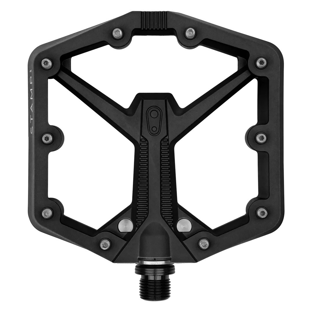 Crankbrothers Stamp 1 Gen 2 Pedals – Platform, Composite, 9/16″, Black, Large