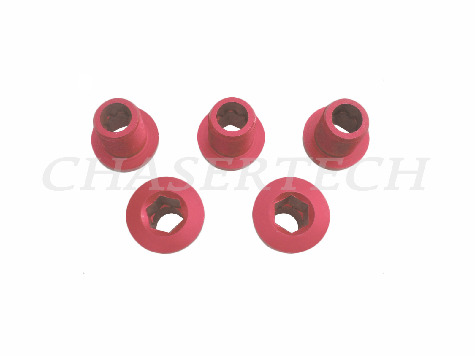 New MTB Bicycle Bike Alloy 7075 8.5mm Chain Ring Bolt Set Red