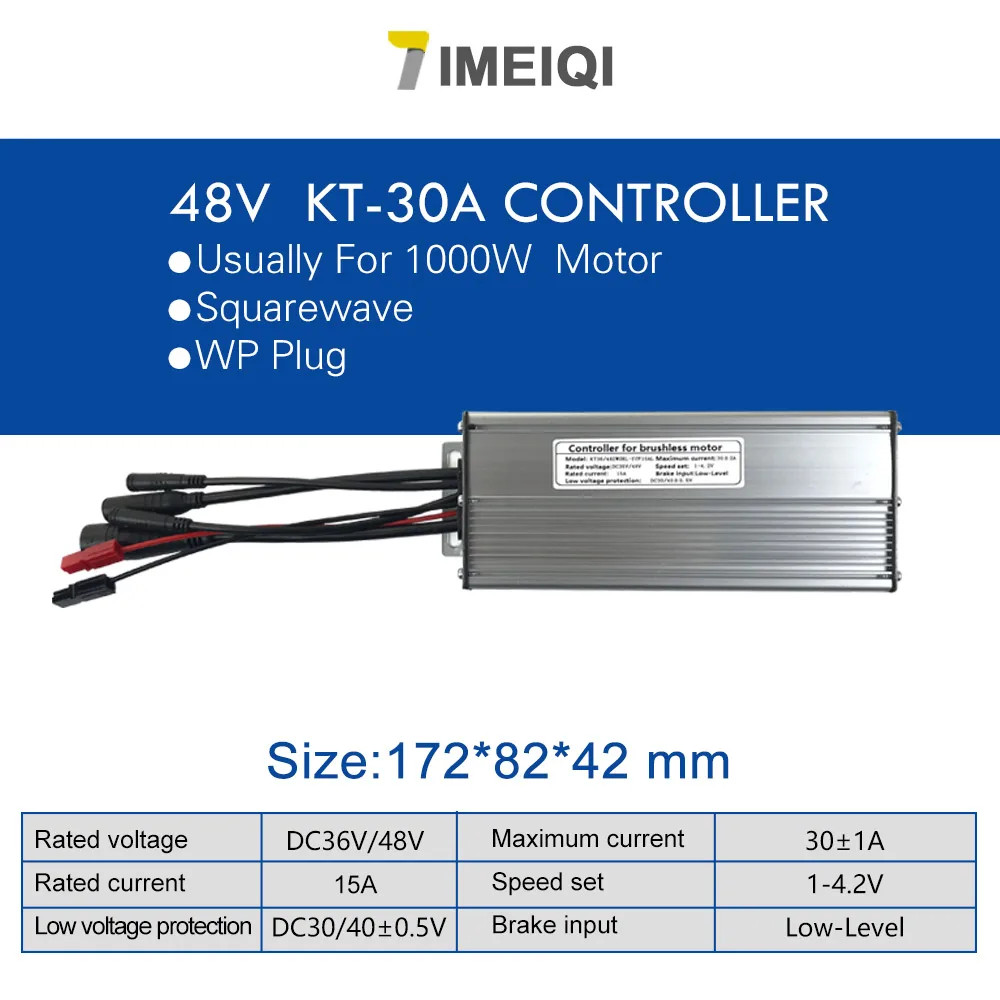 E-bike Controller 36V 48V 250W-1000W Waterproof Brushless E-bike Accessorices