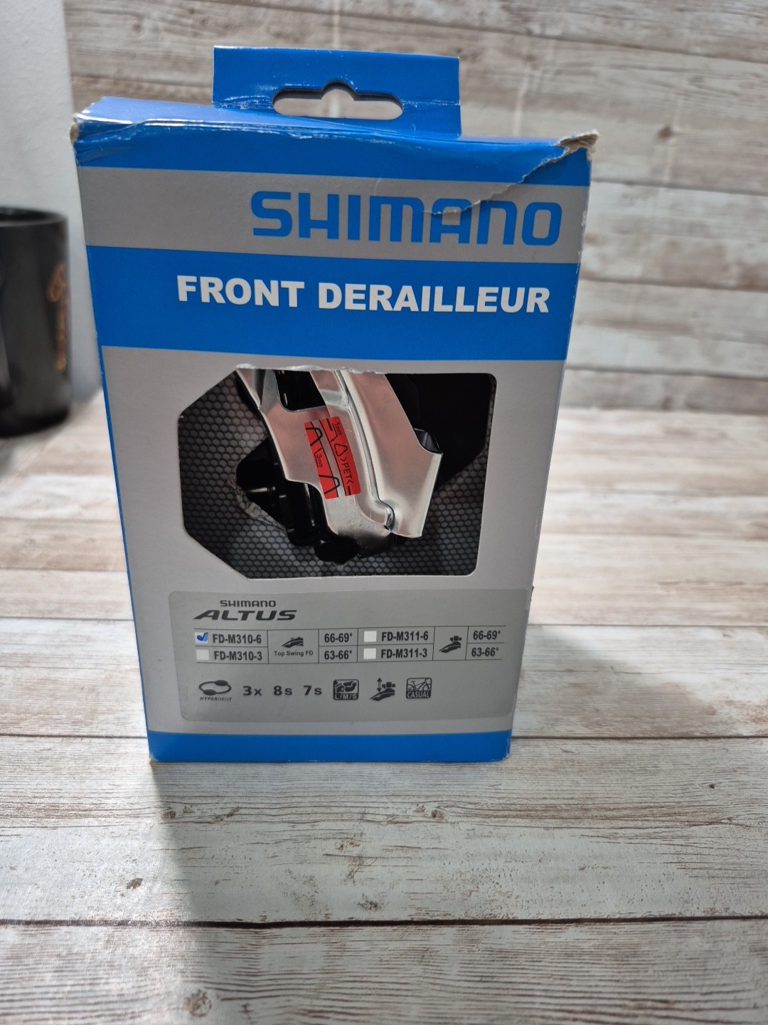 Shimano Altus FD-M310-6 MTB Bike Triple Front Derailleur 66-69 / 3x 8s 7s