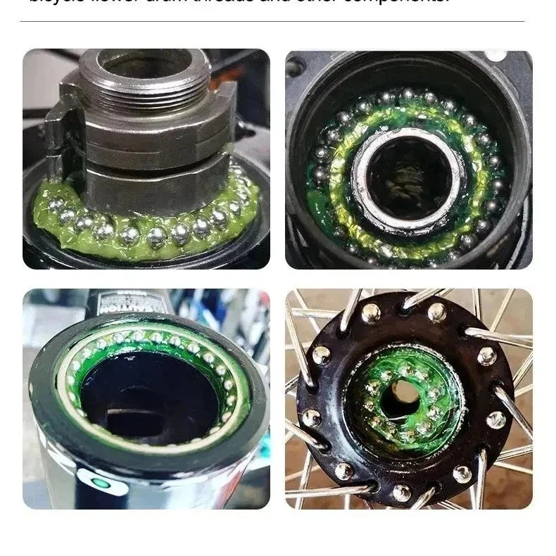 Bicycle Bearing Grease Lubricant Oil Hub & Wheel Maintenance Waterproof Green 50