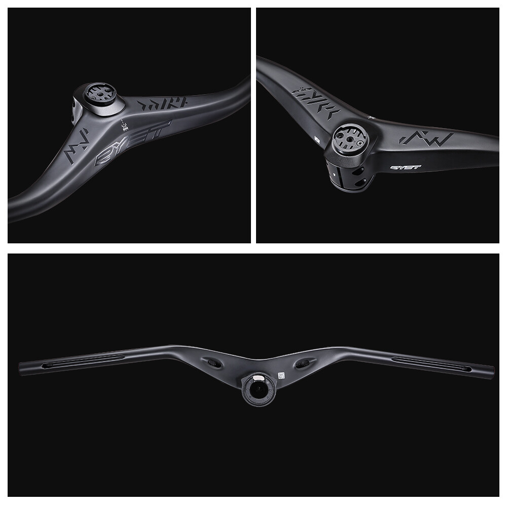 T1000 MTB XC Bicycle Carbon Full Inner Cable Integrated Handlebar 780mm -12°