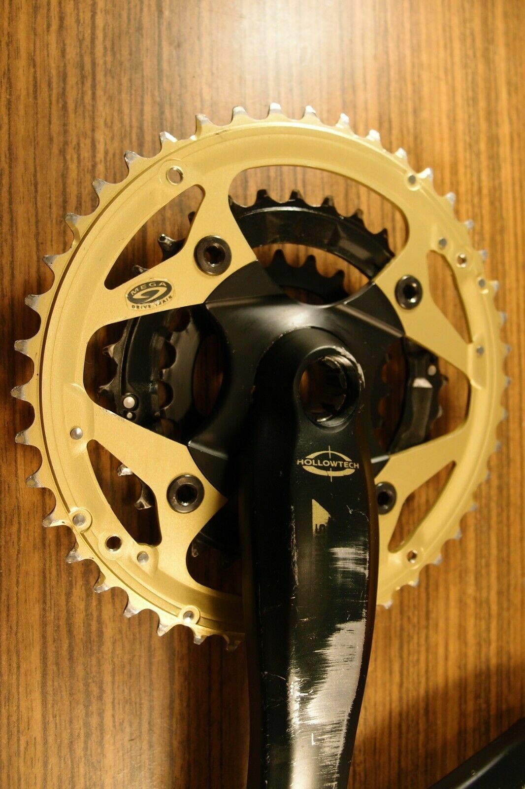 crankset Shimano Deore LX Mega Drive Train Gold Edition FC-M570 + bottom bracket
