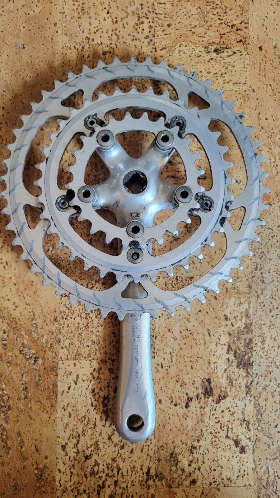Used Ritchey Logic Triple Crankset 180mm Sugino Square Taper 110/74