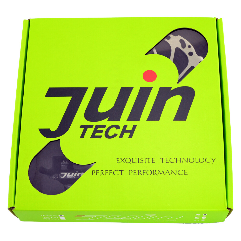 JUIN TECH M1 Hydraulic MTB E-bike Disc Brake set 160mm w/ Rotor (F+R) , Black