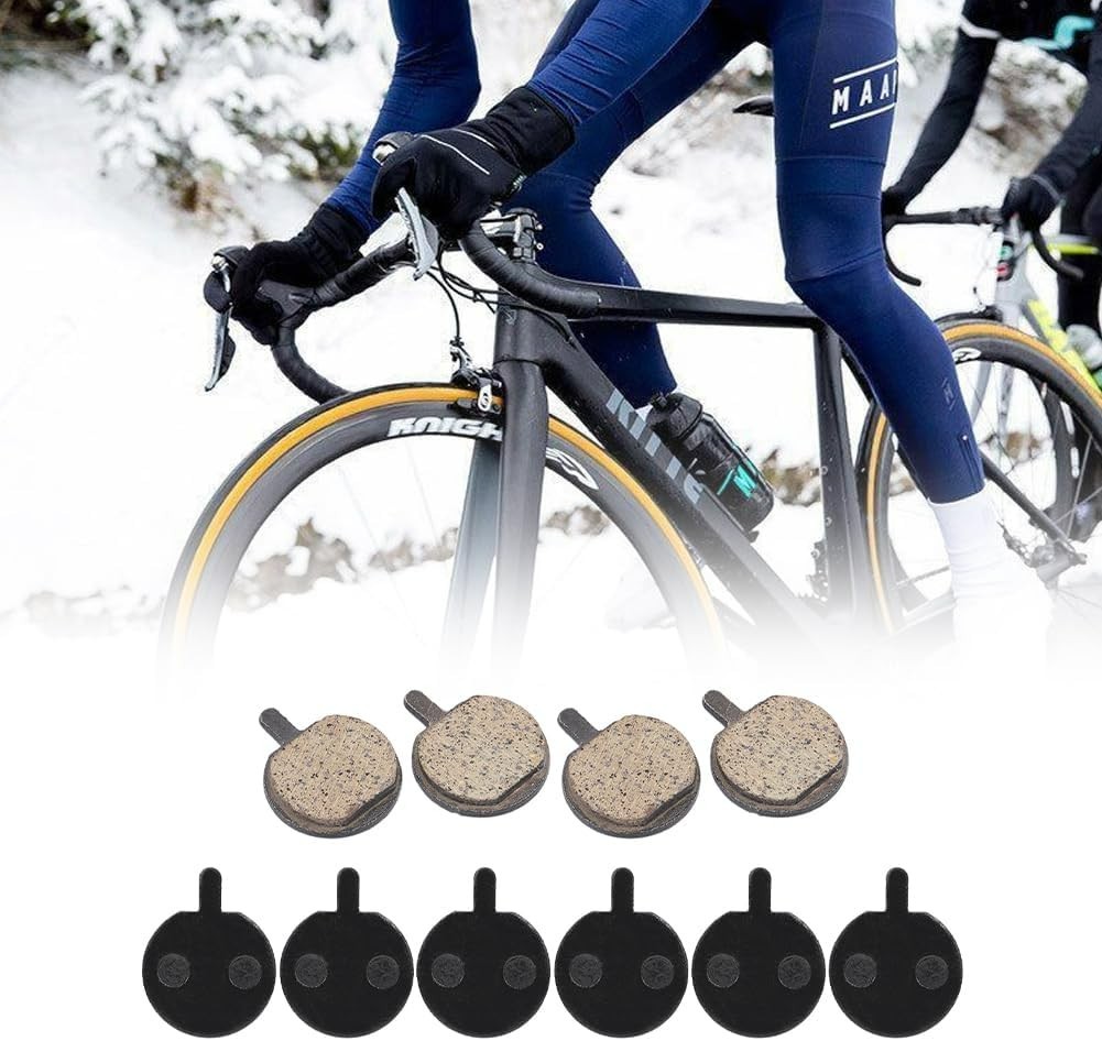 Bike Disc Brake Pads 5 Pairs Resin Semi Metal Low Noise Cycling Pads Kit