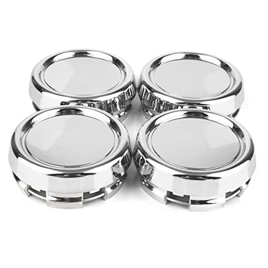 4pcs 79mm Wheel Center Caps for OD: 79mm / 3.11″, ID: 71.6mm / 2.82″ Chrome