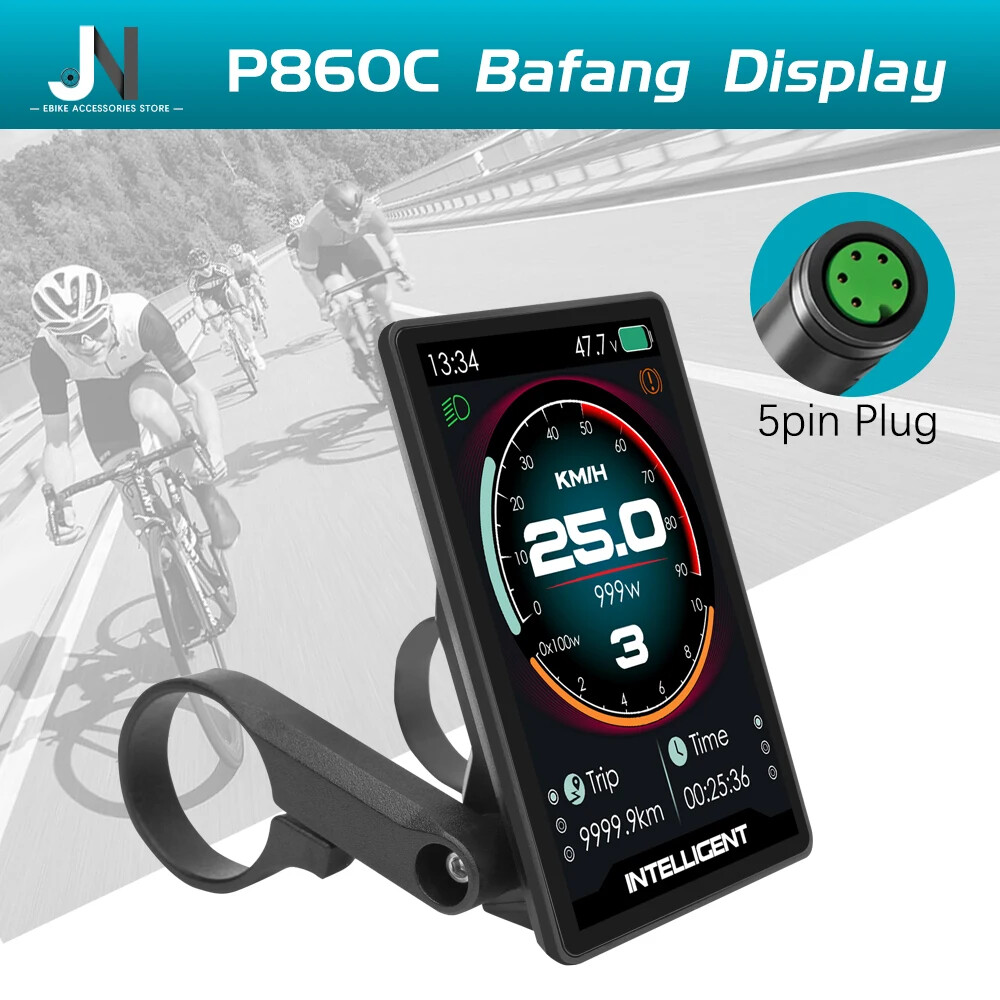 P860C Colorful Display Electric Bike Conversion Kit with USB UART 5PIN 24V-70V