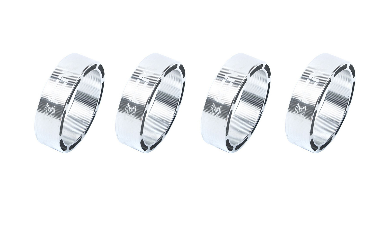 KCNC Hollow-Design Cycle Bike Lightweight Headset Spacers 10MM Height Silver