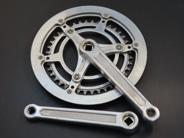 170mm x 116bcd Nervar BSA 3 pin arm aluminum square taper crankset 52/40