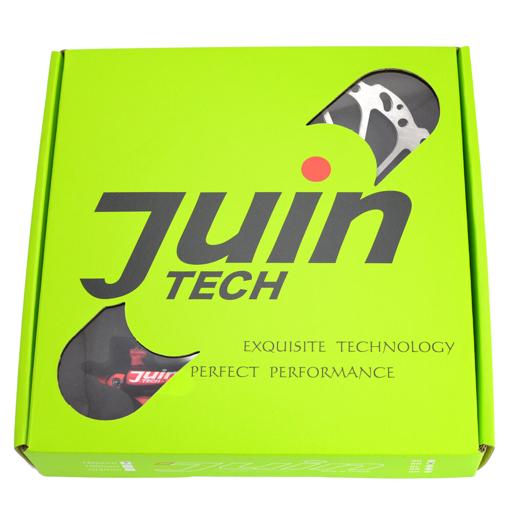 JUIN TECH R1 Hydraulic Road CX Disc Brake set 160mm w/ Rotor (Front+Rear) , Red