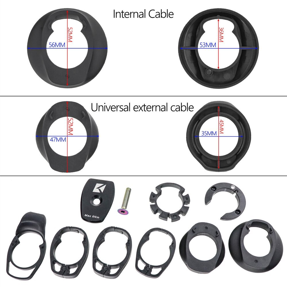 Bike Integrated Carbon Handlebar Road Bicycle Drop Bar 360-440mm with Spacers