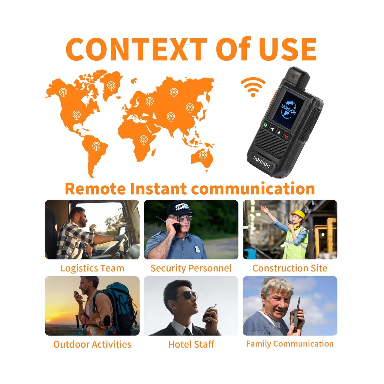 Nationwide 4G LTE Walkie Talkies with Lifetime Free Service & SIM Cards-Unlim…