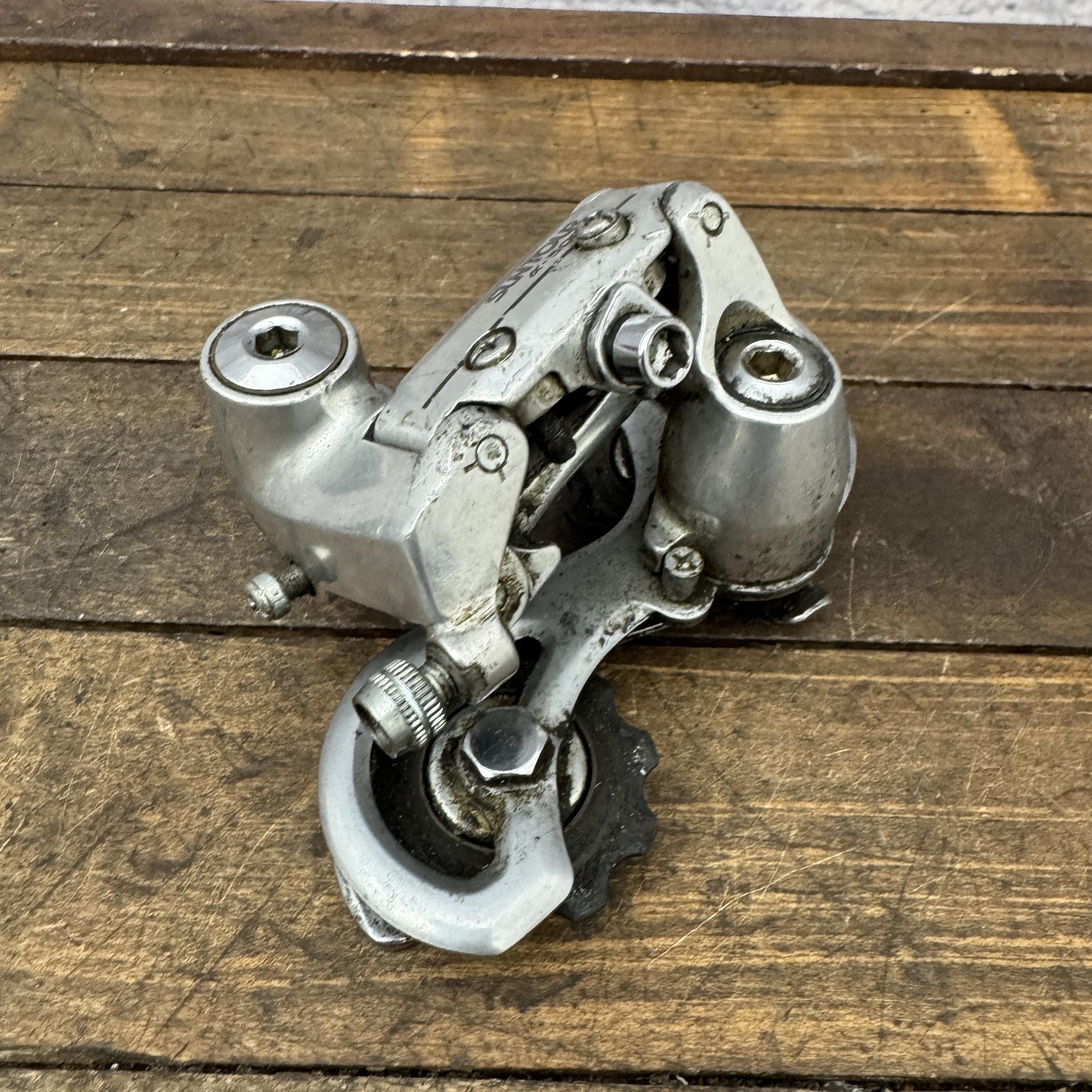 Vintage SunTour Alpha-5000 Rear Derailleur Road Bike Short Cage 275g Silver