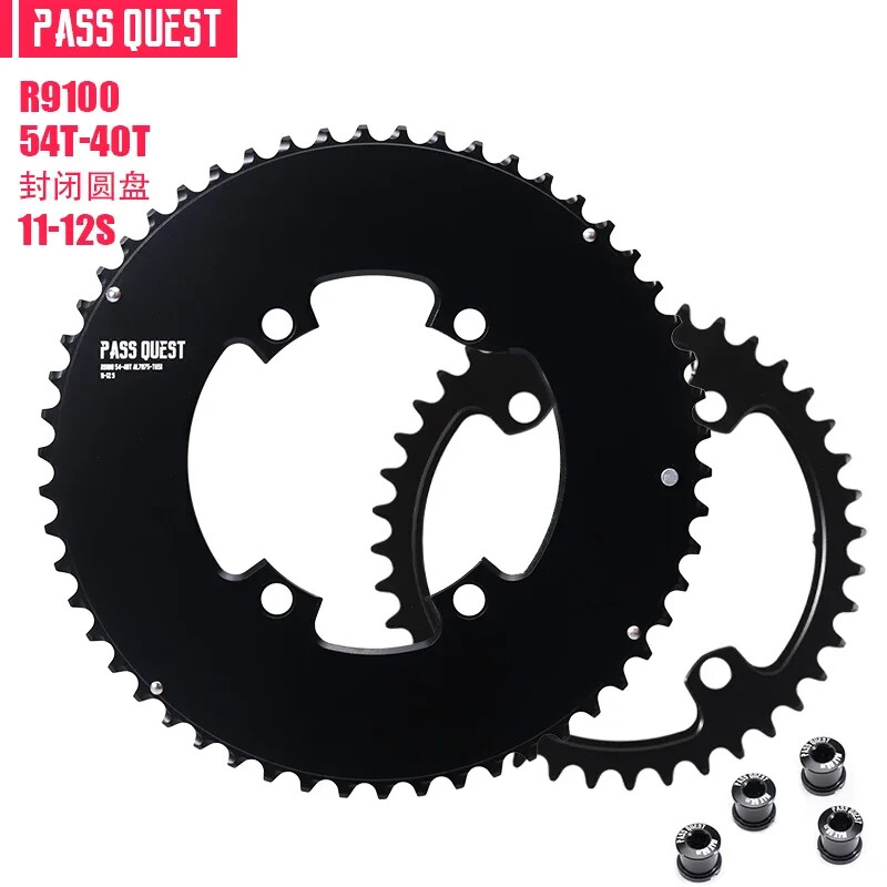 Road Bike Chainring 110bcd 4 Bolts Round Double Chainring 56-42T/54-40T/53-39T