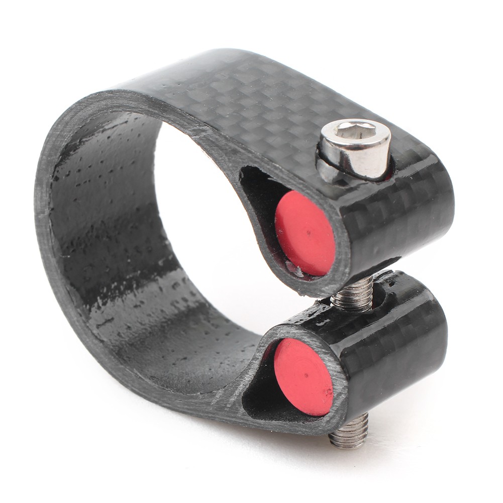 Ultralight Seat Post Clamp Fit 1.24″/1.21″ 1.07″ seat post 0.7oz Carbon Fiber