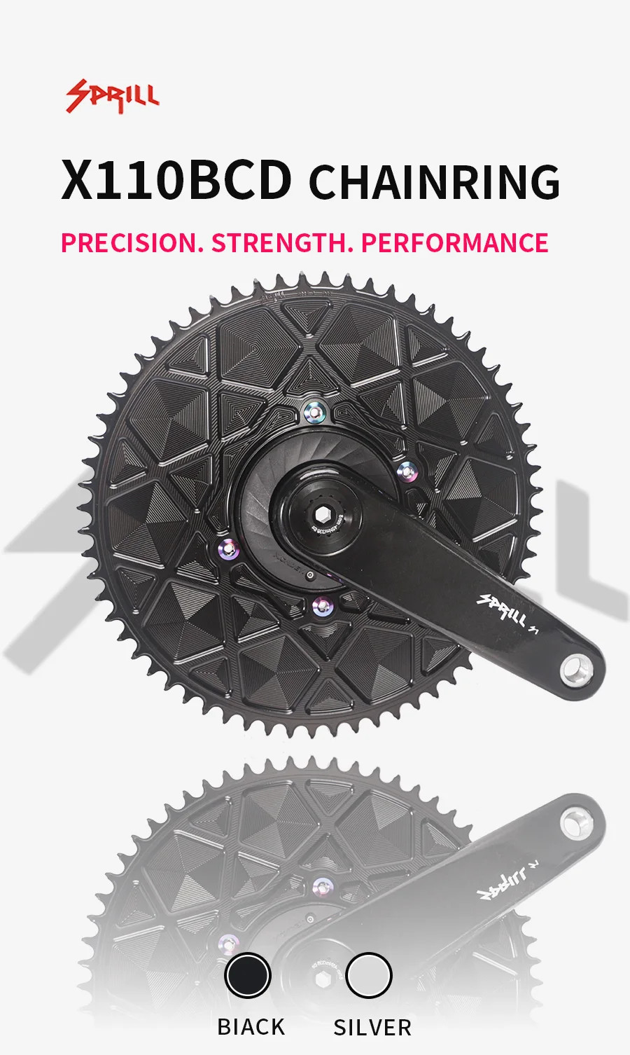 110BCD AERO Narrow Wide Chainring 54-66T Bicycle Chainwheel 9-12speed Sprocket