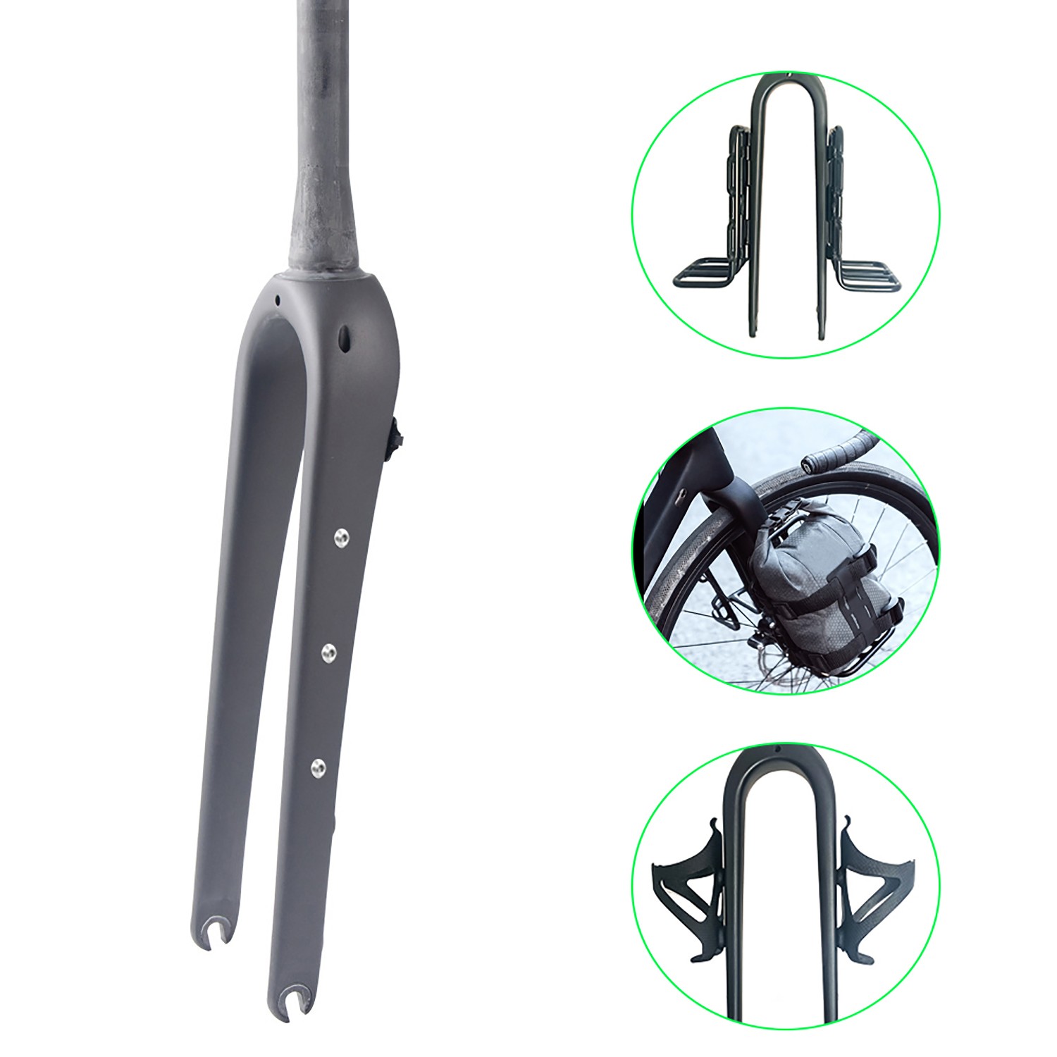 700C bicycle Carbon 1 1/8 to 1 1/2 inch tapered road Gravel bike QR Fork disc