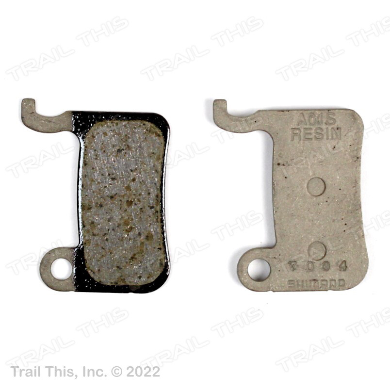 Shimano A01S Bulk Resin Disc Brake Pads with Spring fits XT XTR SLX Deore Alfine