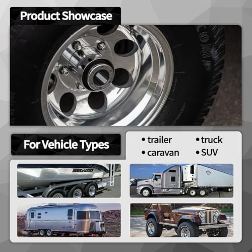 Pcs 5.15inch Trailer Wheel Center Caps Push 5.15″ OD 4.69″ H 2 2Pcs Chrome