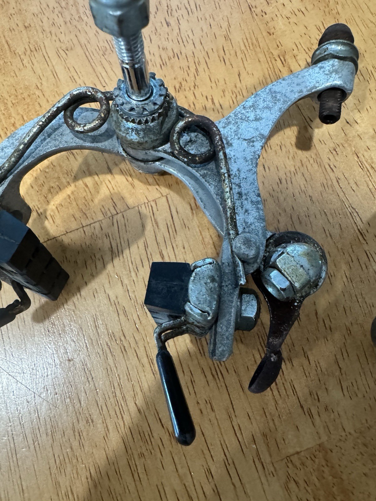 Vintage Campagnolo Nuovo Record Brake Calipers 1978 Nutted 70’s Campy Pair Set