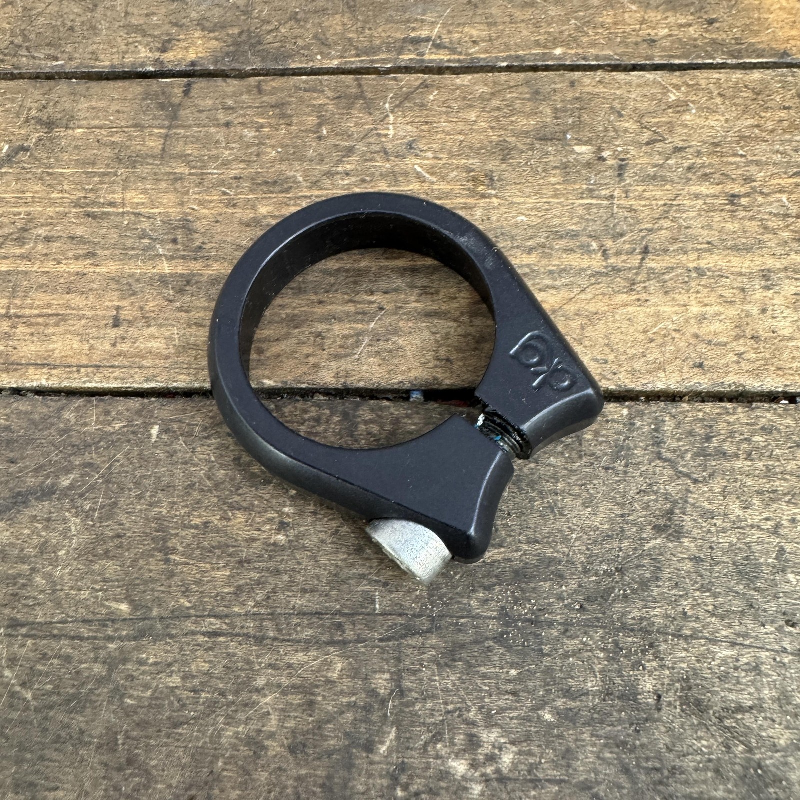 DKG Seatpost Clamp 35.0 Mm Black Alloy Bolt-On MTB Road Bike Collar Garoutte