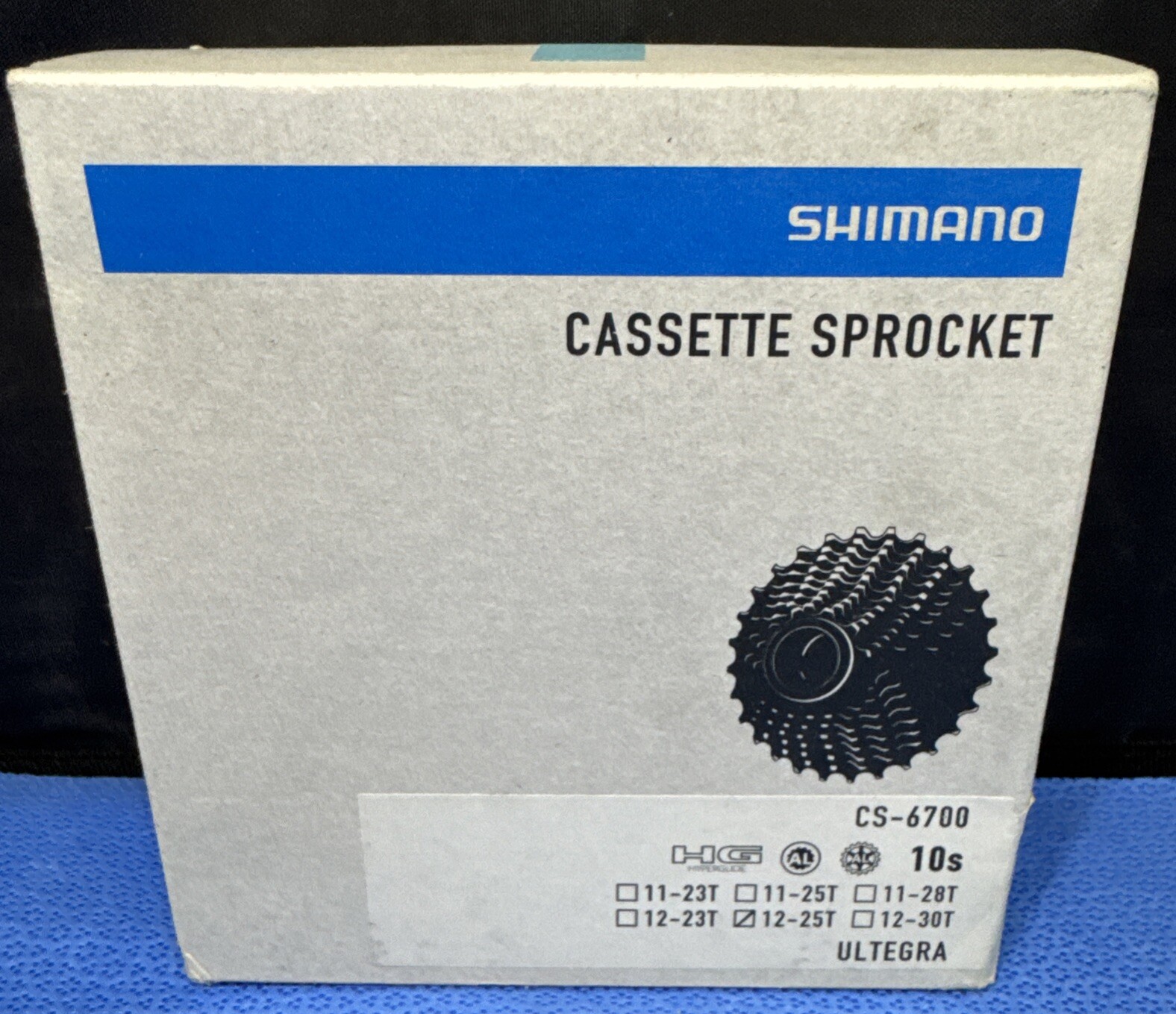 Shimano Ultegra CS-6700 Cassette – 10 Speed, 12-25T, Silver