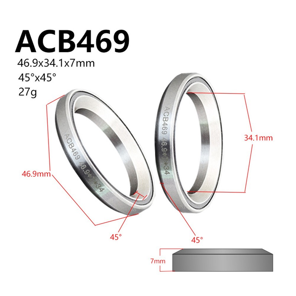 High Quality Headset Bearings Headset 38/39/41/44/49/52mm 45/36 Angle Bearings